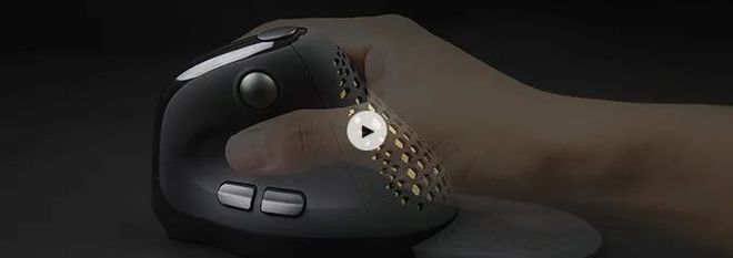 多彩M618XSD探索者垂直人体工学无线鼠标开箱视频(图1)