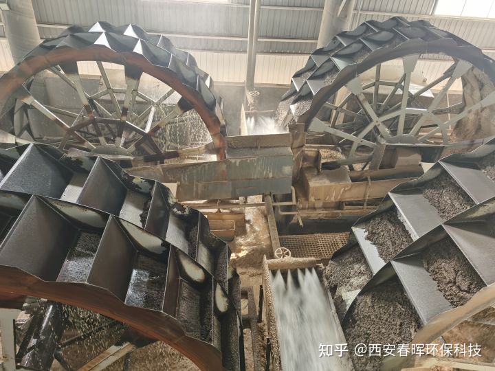 好品质看得见-春晖环保洗砂脱水一体机现场工作(图2)