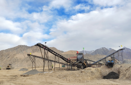 【项目】新疆库尔干项目砂石骨料场正式投产(图3)