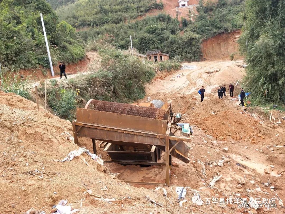 重拳出击!五华棉洋镇毁灭两处挖山取土洗砂点(图1) 重拳出击!五华棉洋镇毁灭两处挖山取土洗砂点(图1)