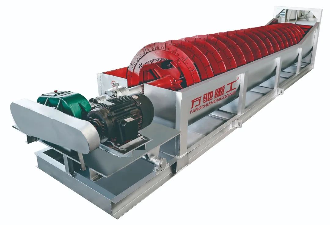 武汉方驰重工螺旋式洗砂机功能原理及现场演示！(图2)