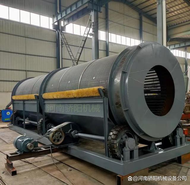 花岗岩滚筒筛_泥灰岩石英石圆筒转动筛(图2)